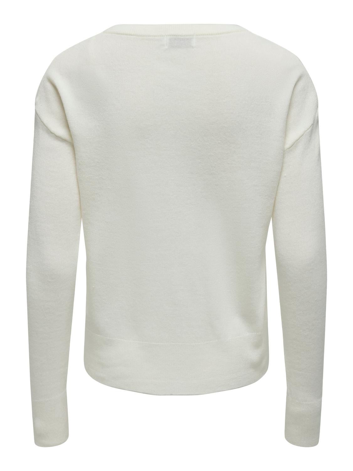 White on sale plain jumper