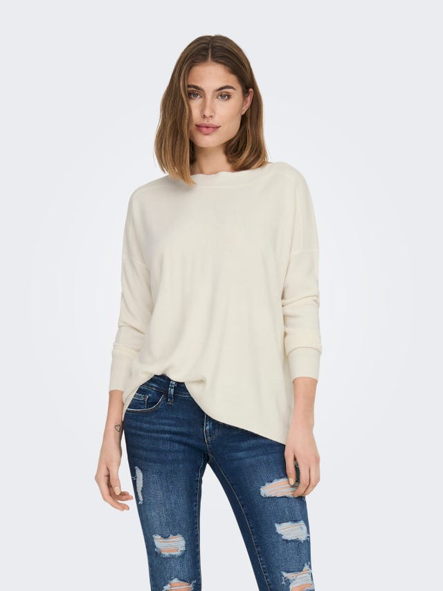 ONLY Pull-overs Col bateau Bas hauts Épaules tombantes - 15280492