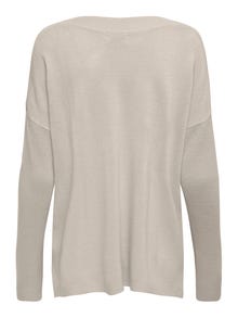 ONLY Loose fitted knitted pullover -Pumice Stone - 15280492