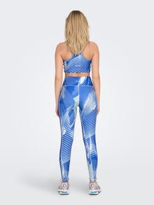 ONLY Printed training tights -Strong Blue - 15280559