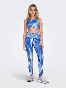 ONLY Printed training tights -Strong Blue - 15280559