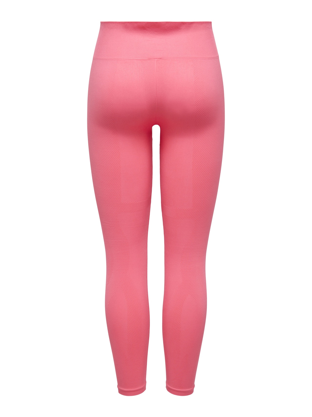 ONLY High waist training tights -Sun Kissed Coral - 15280593