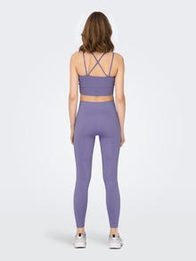 ONLY High waist training tights -Aster Purple - 15280593