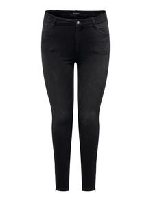 ONLY Skinny Fit Mittlere Taille Jeans -Black Denim - 15280651