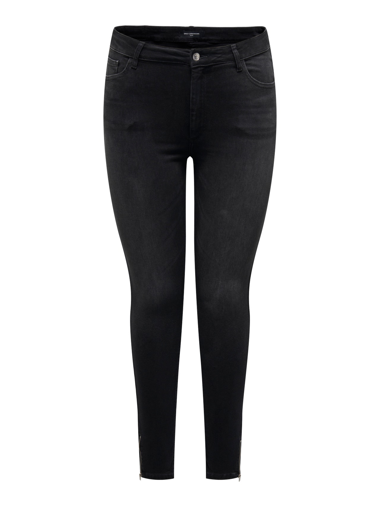 ONLY Skinny Fit Mittlere Taille Jeans -Black Denim - 15280651
