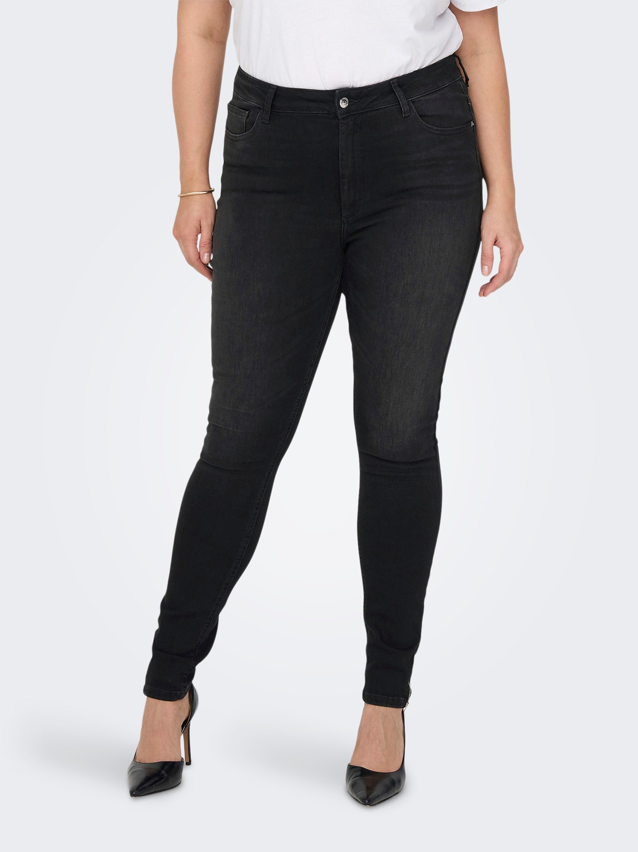 ONLY Jeans Skinny Fit Taille classique -Black Denim - 15280651