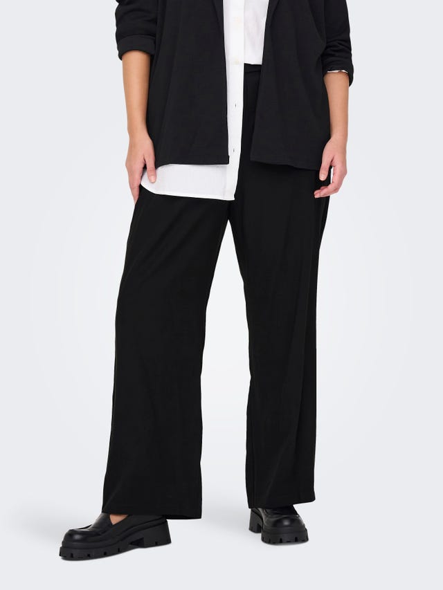ONLY Curvy Wide Viscose Trousers - 15280672