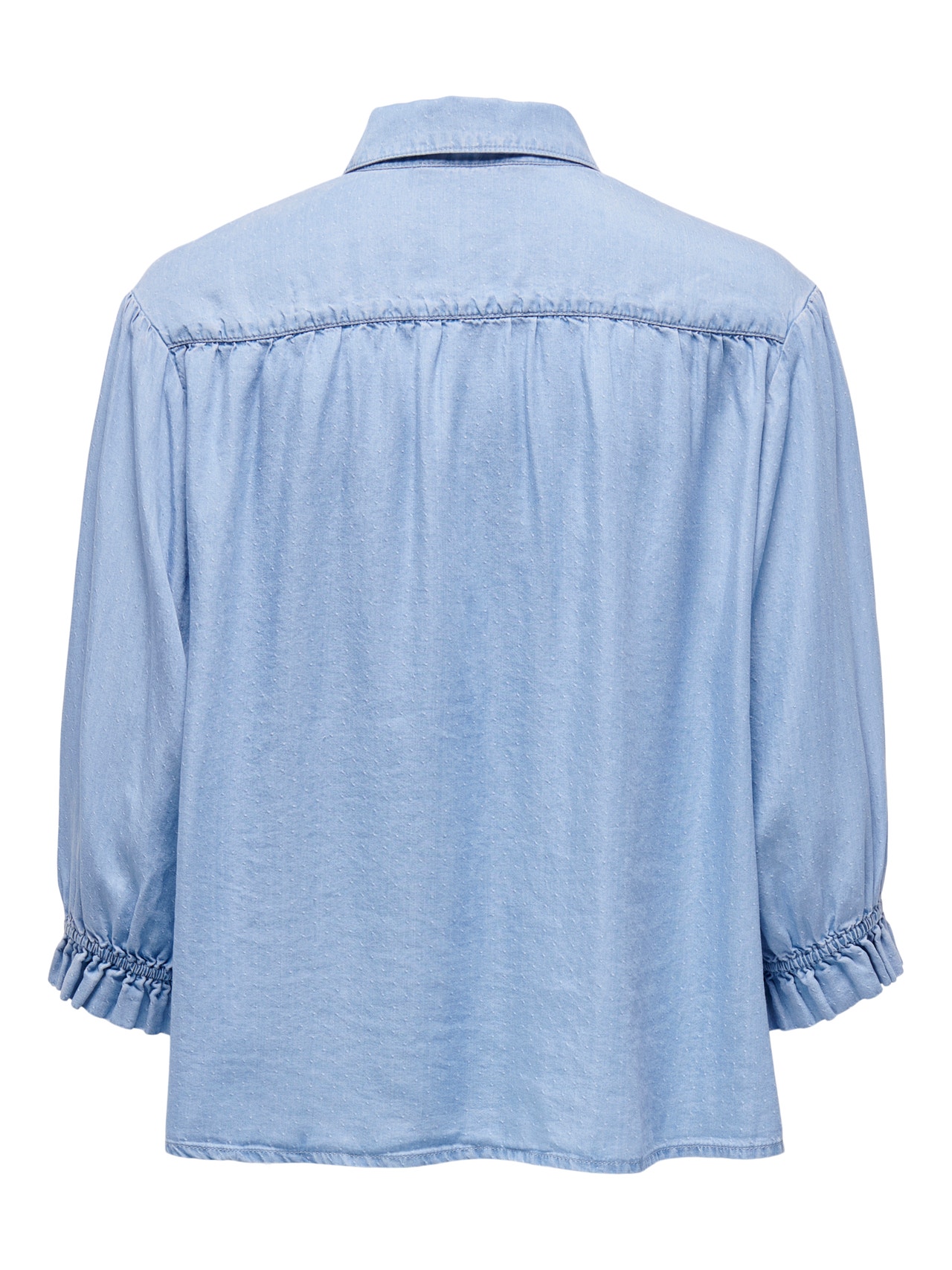 ONLY Chemises Relaxed Fit Col chemise Poignets ou bas élastiqués -Light Blue Denim - 15280730