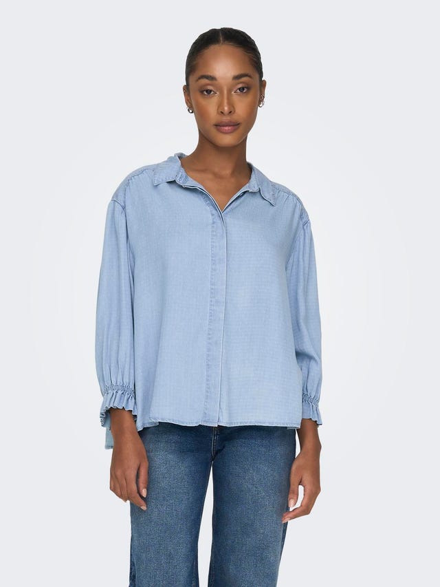 ONLY Relaxed fit Overhemd kraag Manchetten met elastiek Overhemd - 15280730