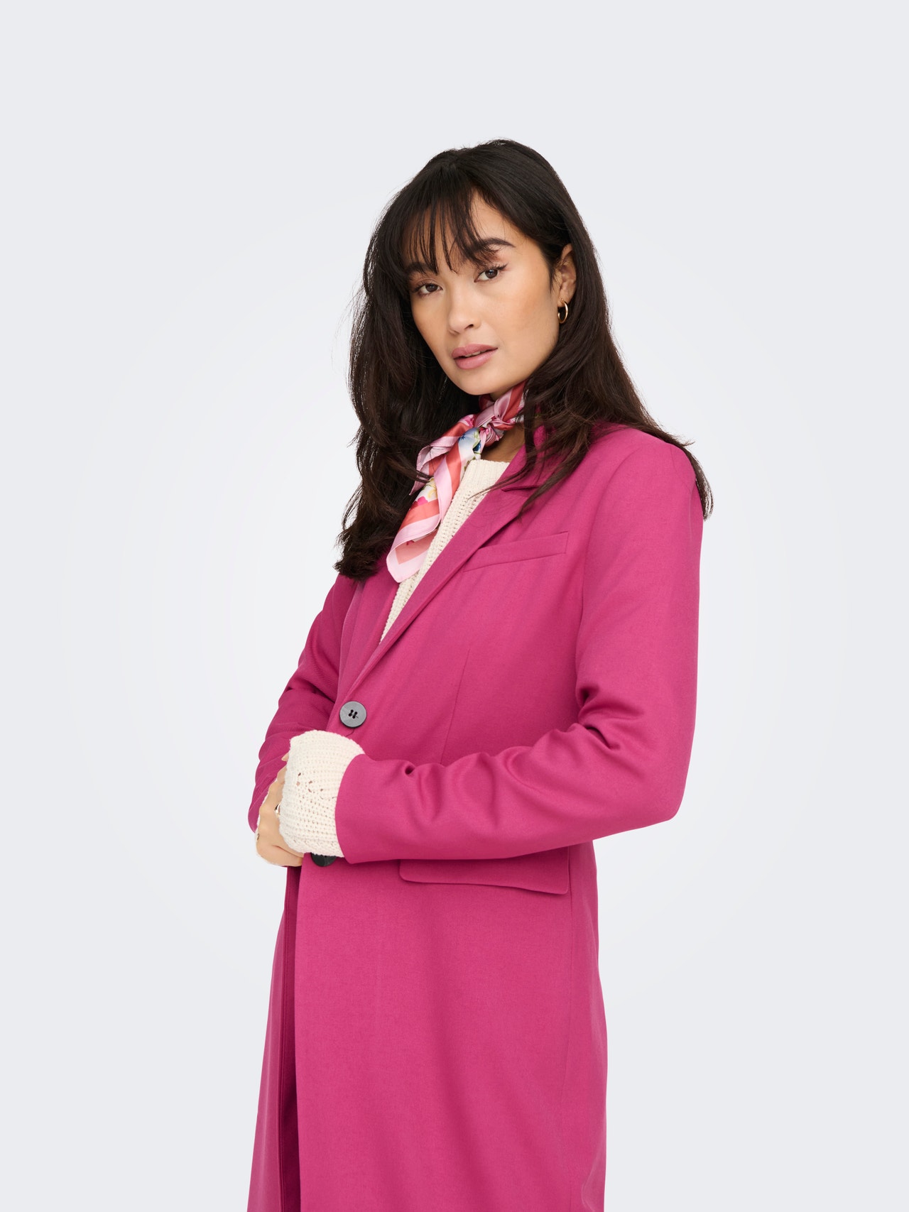 ONLY Classic trenchcoat -Very Berry - 15280853