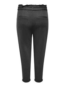 ONLY Pantalons Comfort Fit -Dark Grey Melange - 15280904