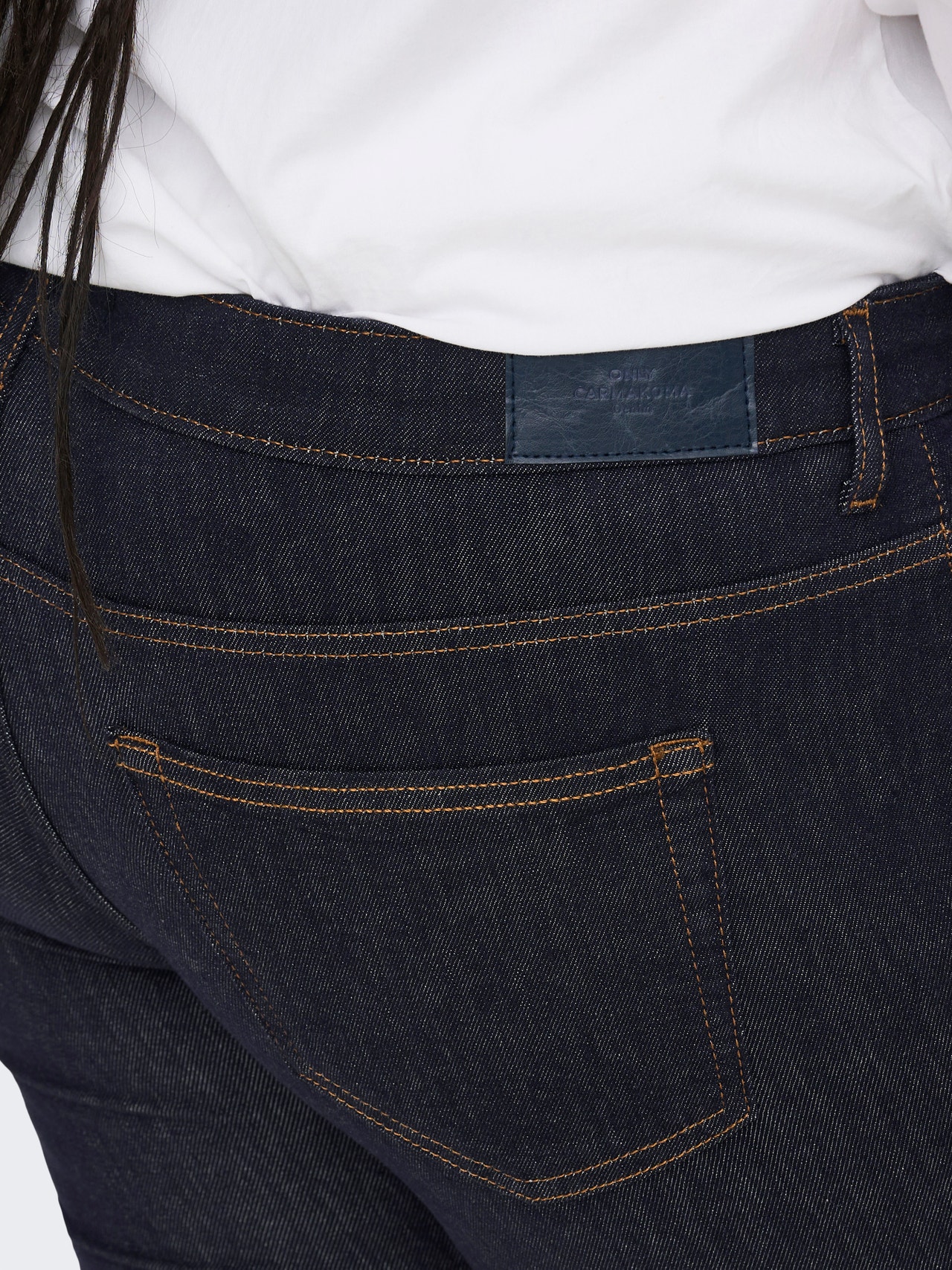 ONLY CARWILLY SKINNY STAYBLUE Jeans -Dark Blue Denim - 15280908