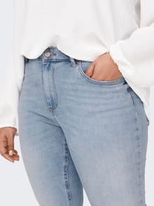 ONLY Skinny Fit Mittlere Taille Jeans -Light Blue Denim - 15280909
