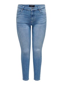 ONLY Jeans Skinny Fit Taille moyenne -Light Medium Blue Denim - 15280921