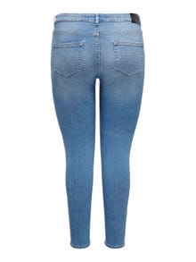 ONLY Skinny Fit Mid waist Jeans -Light Medium Blue Denim - 15280921