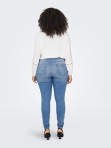 ONLY Skinny Fit Mid waist Jeans -Light Medium Blue Denim - 15280921