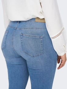 ONLY Skinny Fit Mittlere Taille Jeans -Light Medium Blue Denim - 15280921