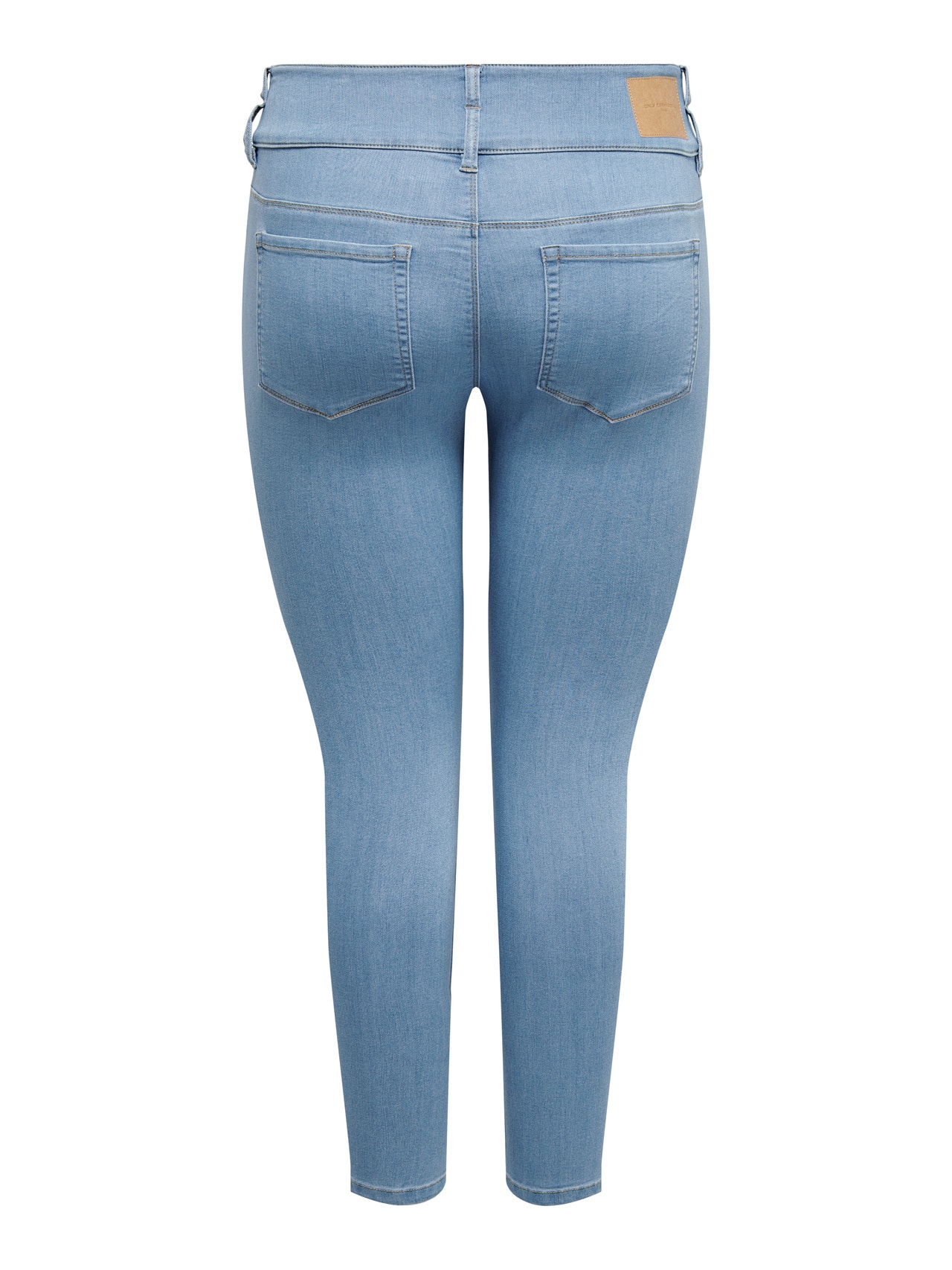 ONLY Skinny Fit Høy midje Jeans -Light Blue Denim - 15280926