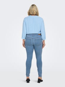 ONLY Jeans Skinny Fit Vita alta -Light Blue Denim - 15280926