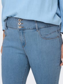 ONLY Jeans Skinny Fit Taille haute -Light Blue Denim - 15280926