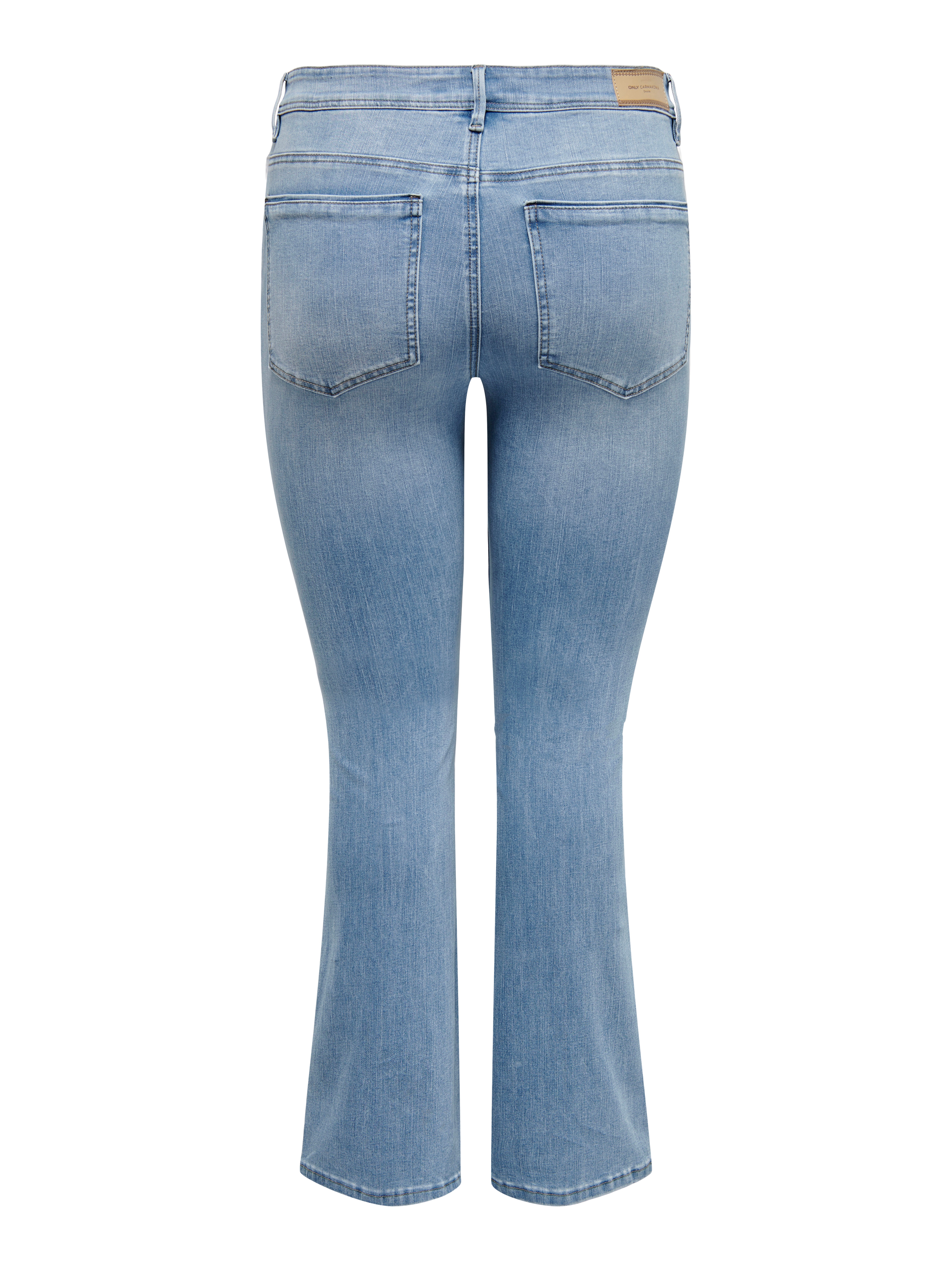 Thumbnail - Carsally Hohe Taille Flared Jeans