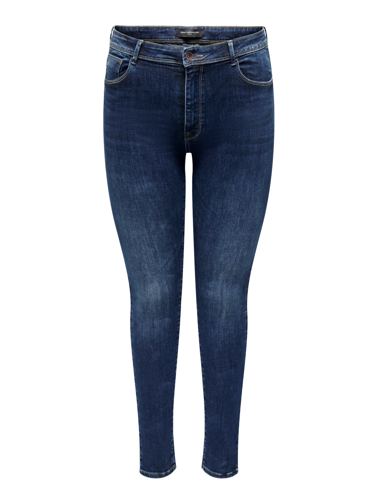 ONLY Jeans Skinny Fit Taille classique -Dark Blue Denim - 15280974