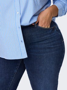ONLY Skinny Fit Regular waist Jeans -Dark Blue Denim - 15280974