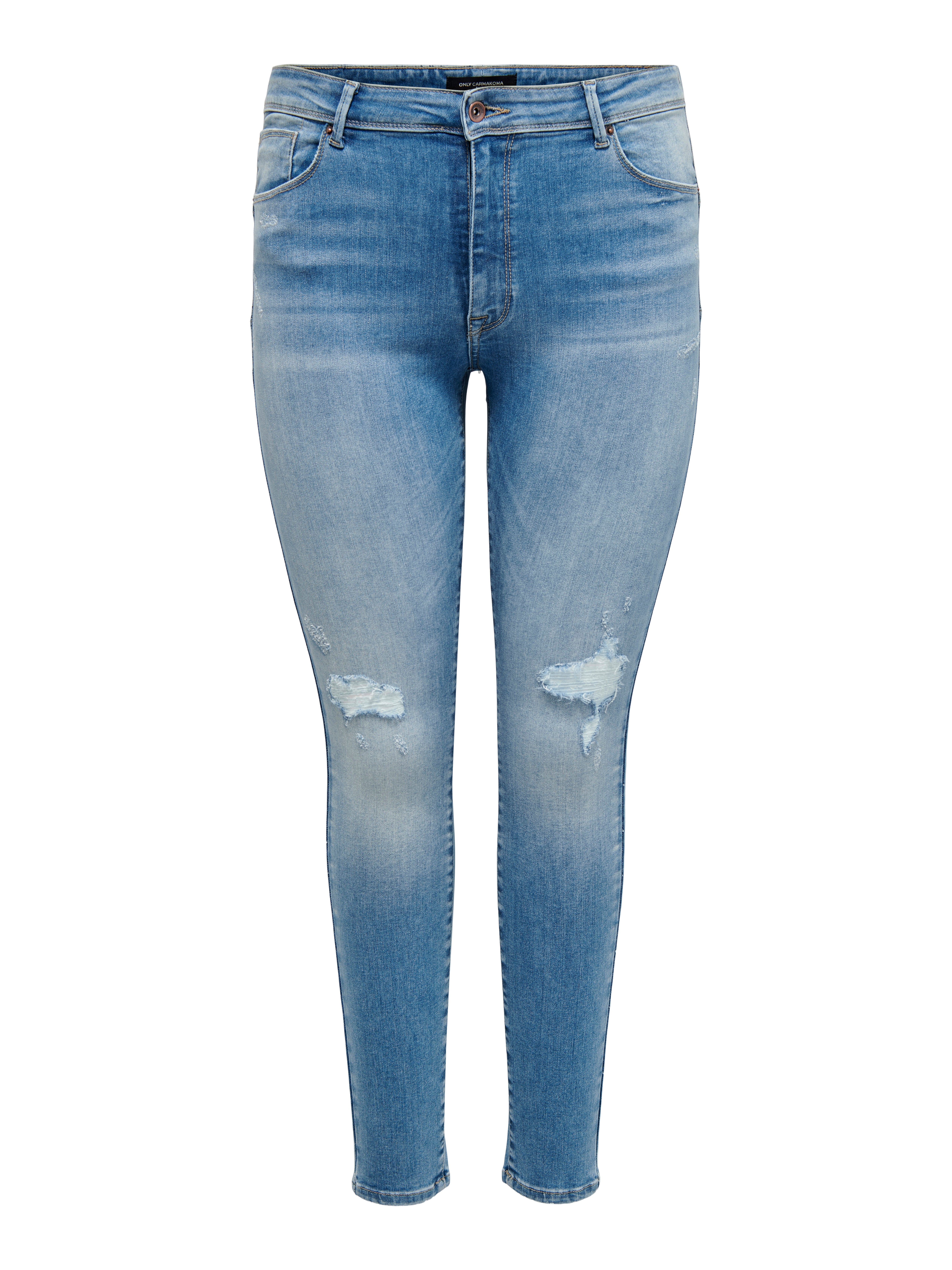 Carpush Mittlere Taille Skinny Fit Jeans