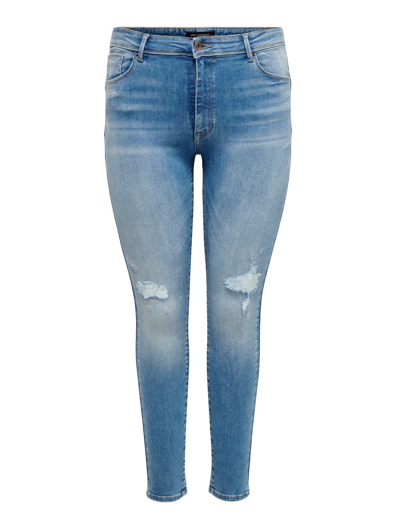 ONLY Skinny Fit Regular waist Jeans -Light Medium Blue Denim - 15280975