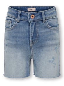 ONLY Normal geschnitten Shorts -Light Medium Blue Denim - 15280991