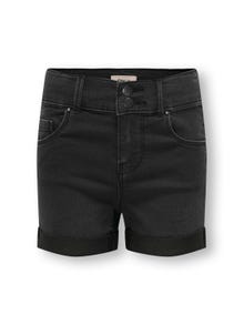 ONLY Skinny Fit Säume zum Umschlagen Shorts -Black - 15280992