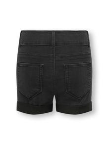 ONLY Shorts Corte skinny Dobladillos arremangados -Black - 15280992