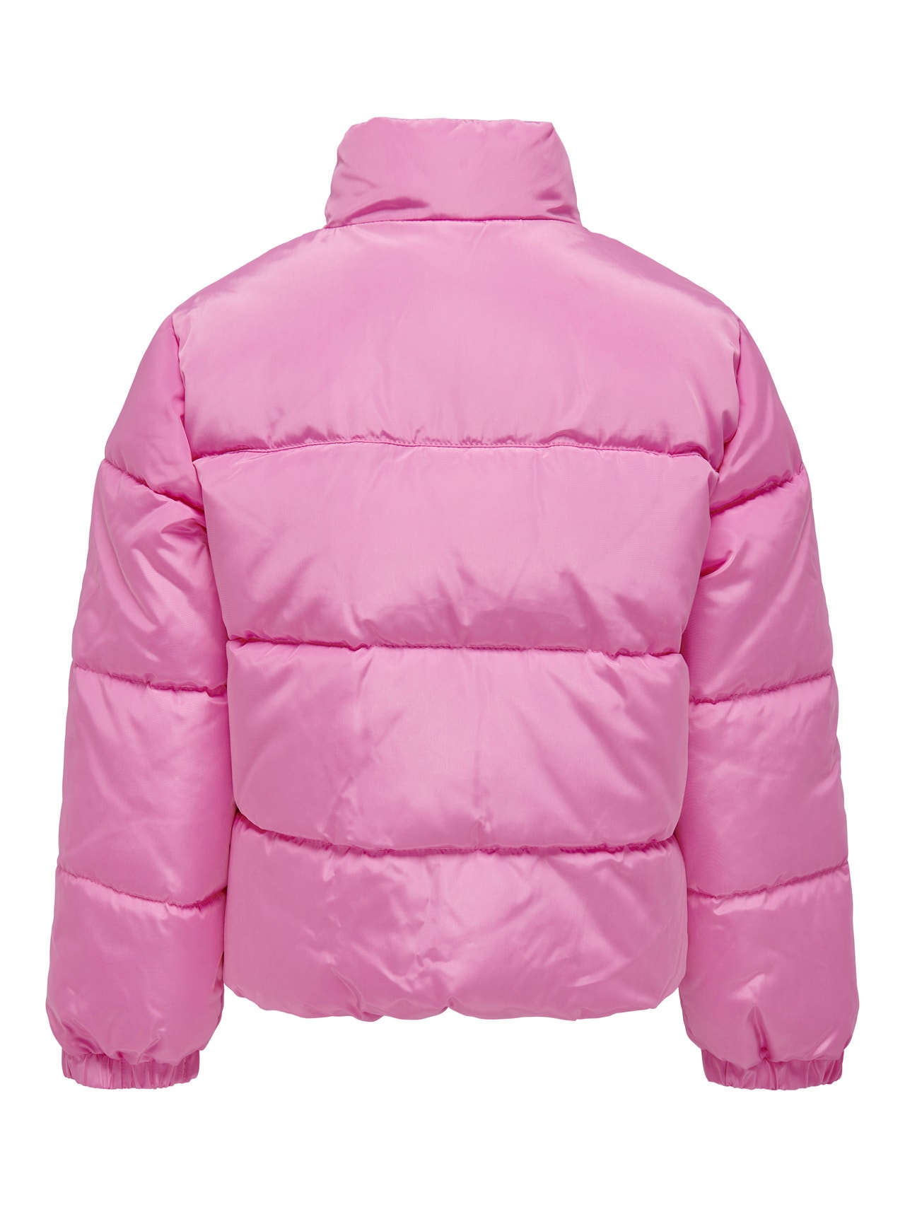 ONLY High neck Cuffs with elastic binding Quilted Jacket -Rosebloom - 15280997