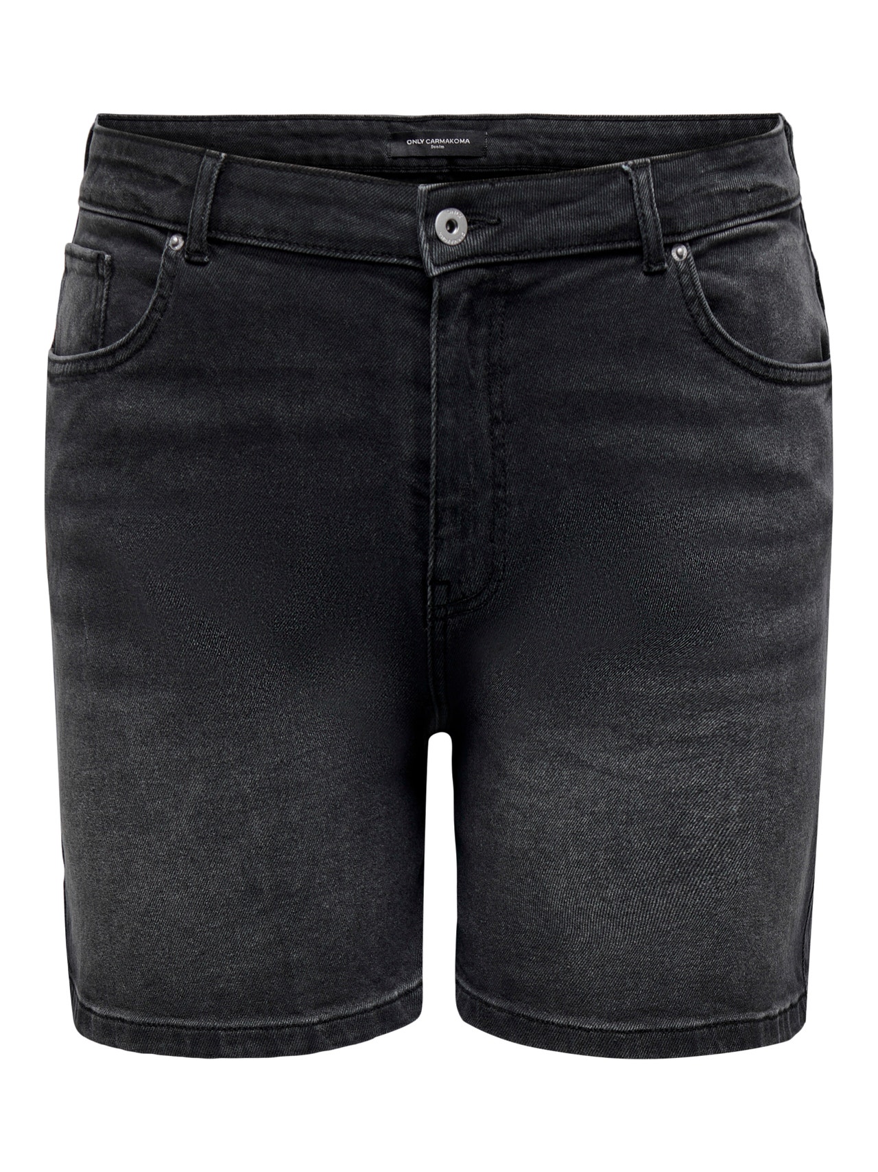ONLY Krój prosty Wysoka talia Curve Jeans -Black - 15280999