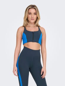 ONLY Adjustable Sports bra with High Support -Blue Nights - 15281008