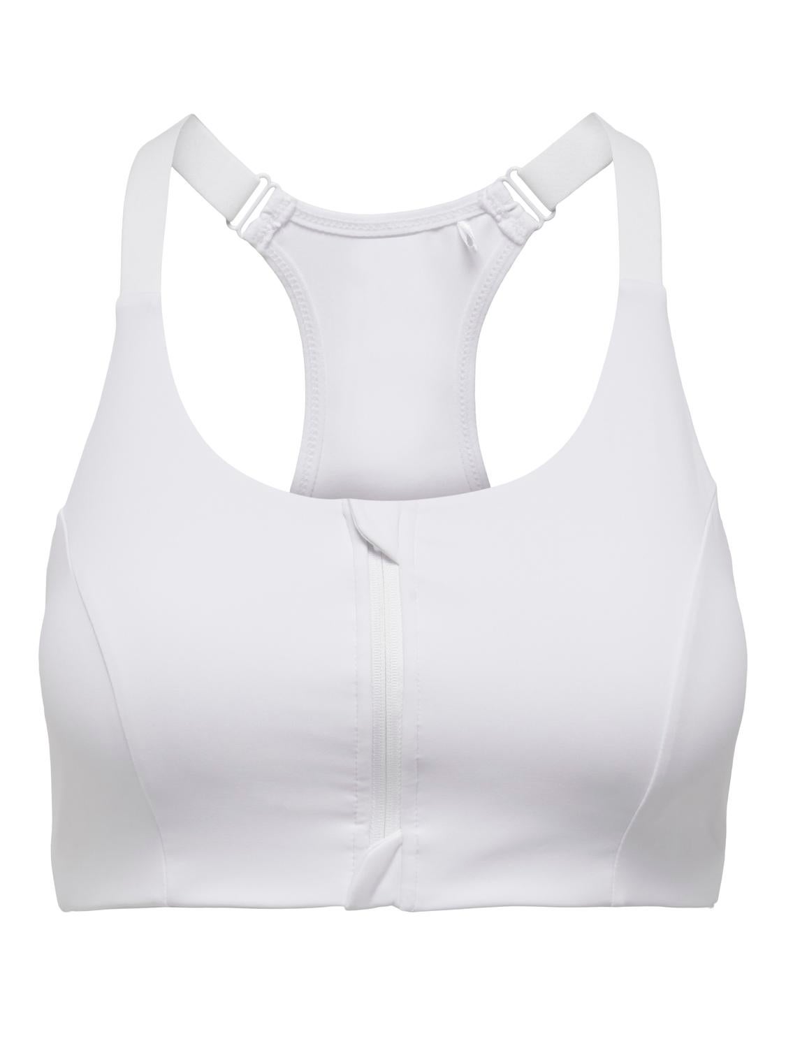 Bombshell sportswear ENVY SPORTS BRA Adjustable Straps White Padded Size S
