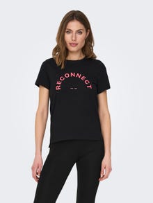 ONLY Normal passform O-ringning T-shirt -Black - 15281013