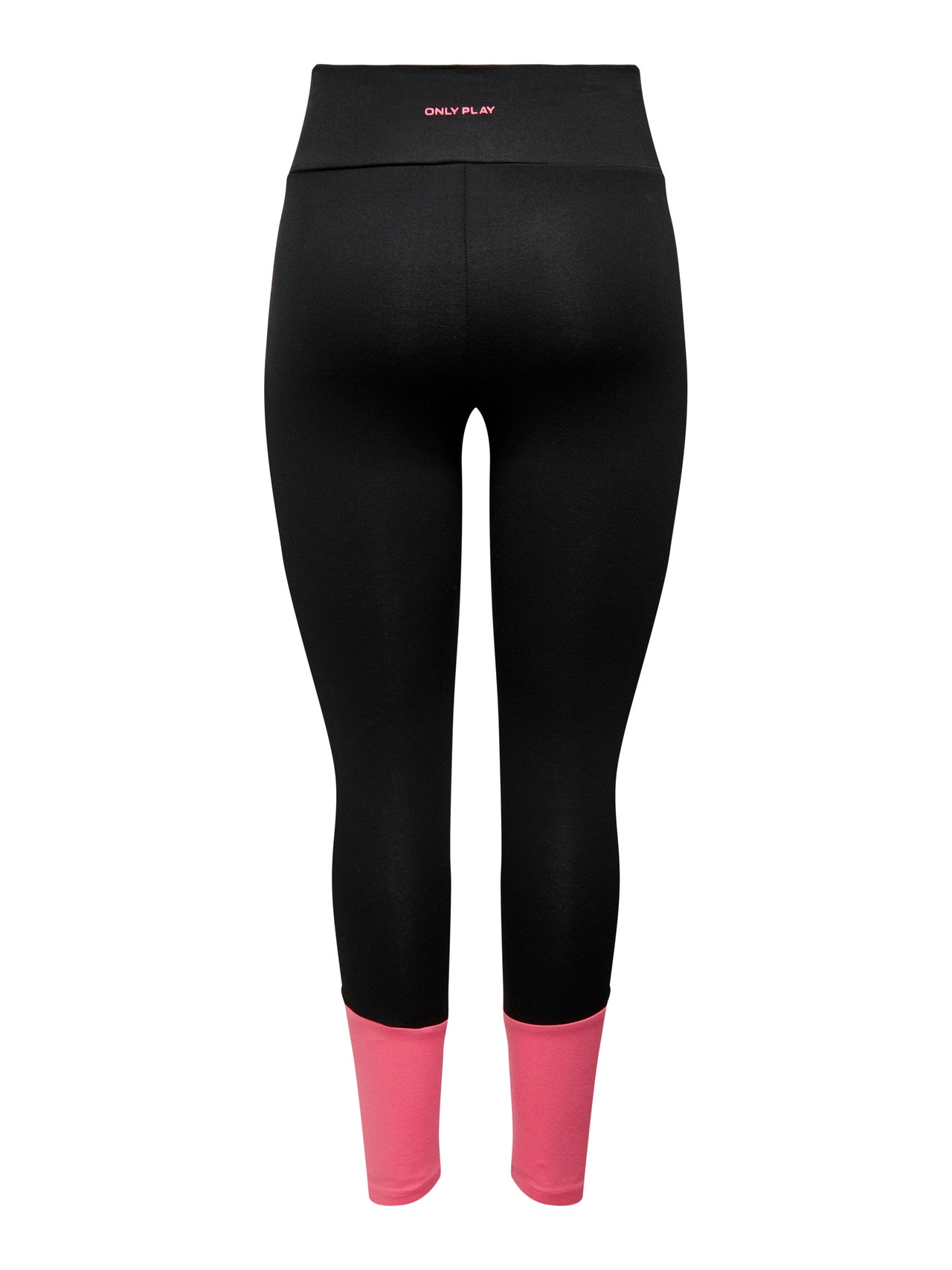 ONLY Contrast color training tights -Black - 15281014