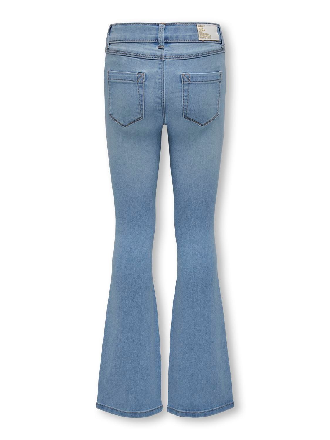 ONLY Utsvängd passform Jeans -Light Blue Denim - 15281015