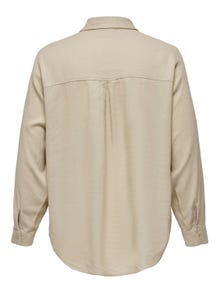 ONLY Curvy Viscose Shirt -Oxford Tan - 15281041