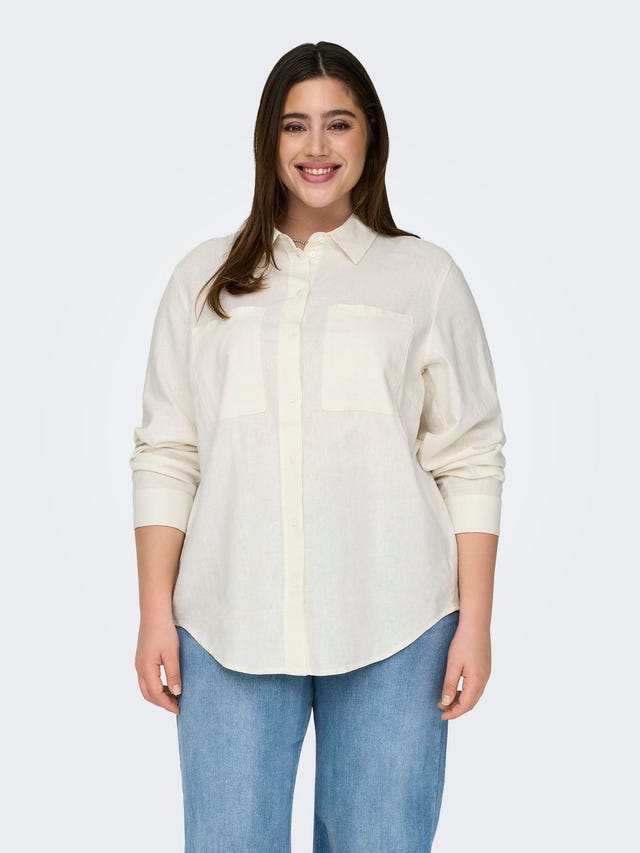 ONLY Oversize Fit Shirt collar Curve Shirt - 15281041