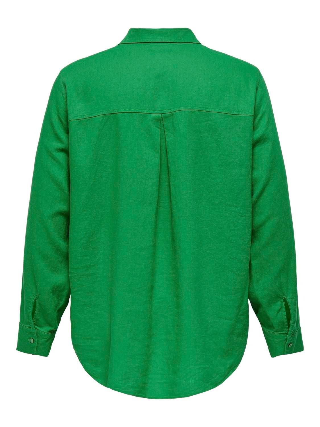 ONLY Curvy Viscose Shirt -Green Bee - 15281041