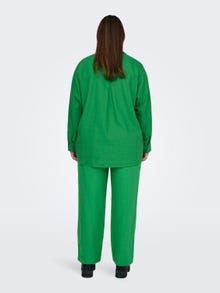 ONLY Oversized fit Overhemd kraag Curve Overhemd -Green Bee - 15281041
