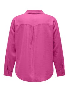 ONLY Oversize Fit Shirt collar Curve Shirt -Raspberry Rose - 15281041