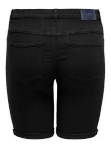 ONLY Shorts Skinny Fit Ourlets repliés -Black - 15281047
