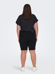 ONLY Skinny fit Omvouwbare zomen Shorts -Black - 15281047