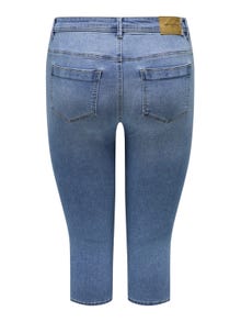 ONLY Skinny fit Mid waist Shorts -Light Medium Blue Denim - 15281075
