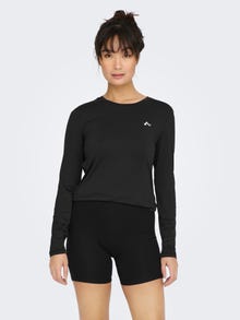ONLY Tops Regular Fit Col rond -Black - 15281097