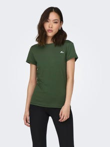 ONLY T-shirts Regular Fit Col rond -Black Forest - 15281098