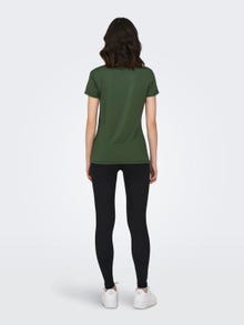 ONLY Camisetas Corte regular Cuello redondo -Black Forest - 15281098